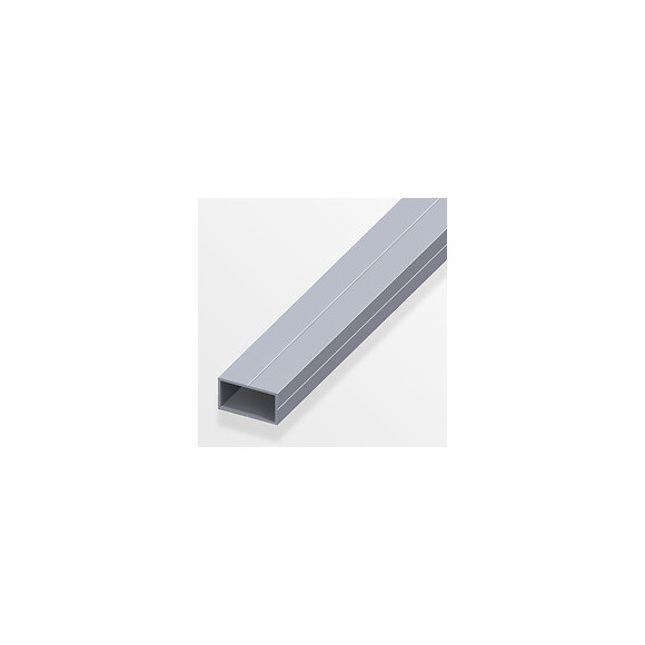 Tube rectangulaire pour M16 19.5x35.5mm aluminium brut 2.5m