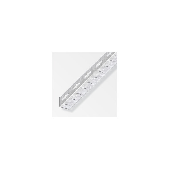 Cornière égale perforée acier zingué 35.5mmx2m