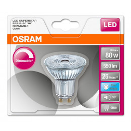 Spot GU10 LED dimmable 8.3W 80 blanc froid 36