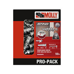 PRO-PACK ""Molly""  - 100 chevilles métal à expension