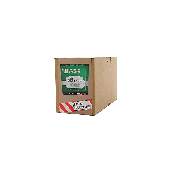Boîte de 190 chevilles Frapex M 6x50mm