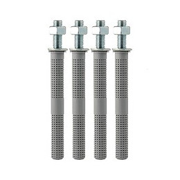 4 tiges acier M12x160 + 4 tamis