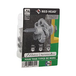 Boîte blister de 14 chevilles Nordtech 12x60mm