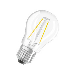 Ampoule LED Sphérique claire filament variable 4,5W 40 E27 chaud