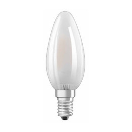 Ampoule LED Flamme verre dépoli variable 5W 60W E14 chaud
