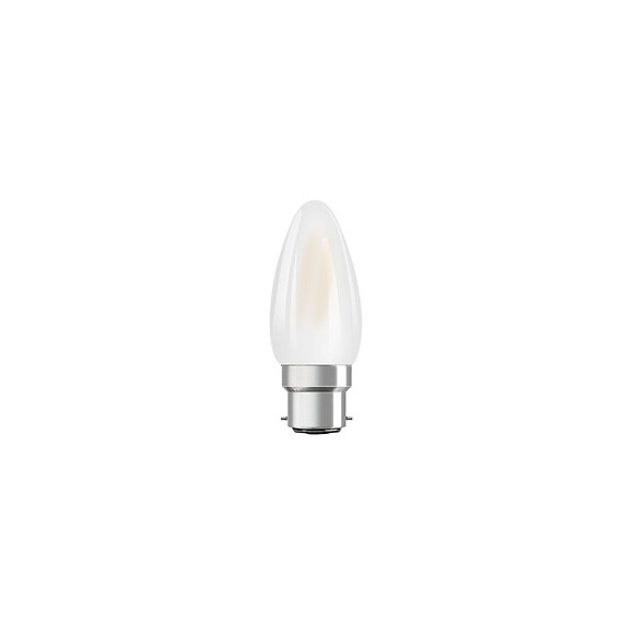 Ampoule LED Flamme verre dépoli 4W 40 B22 chaud