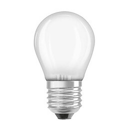 Ampoule LED Sphérique verre dépoli variable 6W 40 E27 chaud