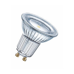 Spot PAR16 LED 120° verre 4,3W 50 GU10 chaud