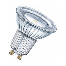 Spot PAR16 LED 120° verre 4,3W 50 GU10 chaud