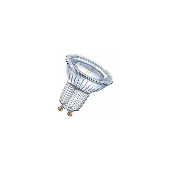 Spot PAR16 LED 120° verre 4,3W 50 GU10 chaud