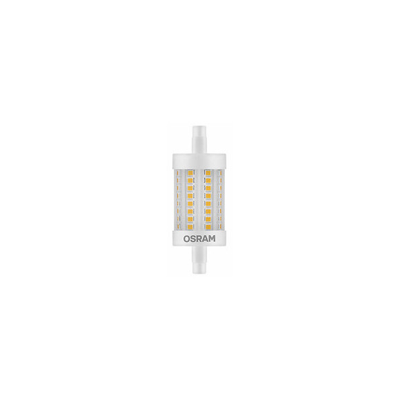 Ampoule LED Crayon 78mm variable 8W 75 R7S chaud