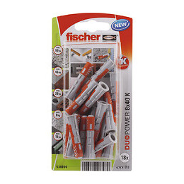 Blister de 18 chevilles tous matériaux DUOPOWER 8x40mm