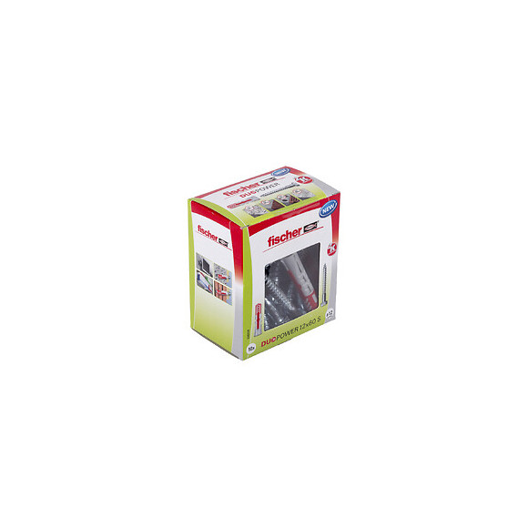 Boîte de 10 chevilles tous matériaux DUOPOWER 12x60mm + vis