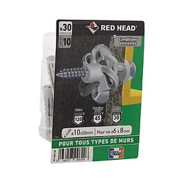 Boîte blister de 30 chevilles Nordtech 10x50mm