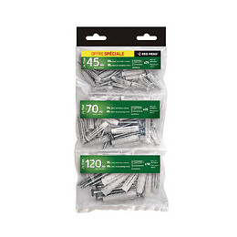 Sachet de 60 chevilles Nordtech assorties