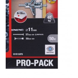 PRO-PACK ""Molly""  - 50 chevilles métal à expension