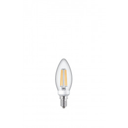 2 Ampoules LED Verre équivalent 40W Flamme E14 2700K Filament