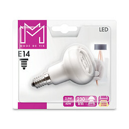 Ampoule LED équivalent 40W E14 2700K R50 36 degrés