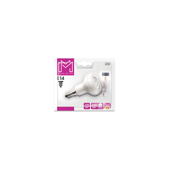 Ampoule LED équivalent 40W E14 2700K R50 36 degrés
