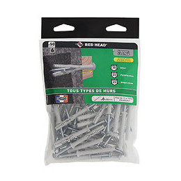 Sachet de 50 chevilles Frapex M 6x50mm