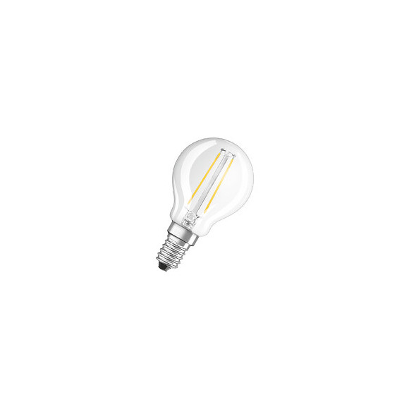 Ampoule LED retrofit sphérique 2W culot E14 lumière blanc chaud