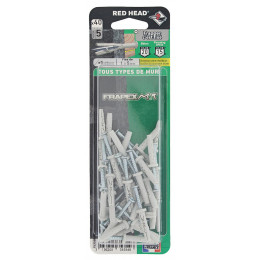 Blister de 40 chevilles Frapex M 5x25mm
