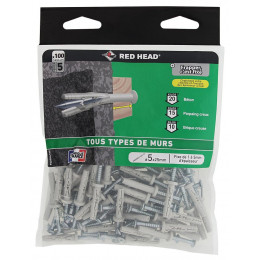 Sachet de 100 chevilles Frapex M 5x25mm