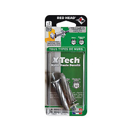 Blister de 10 chevilles Xtech 10x46mm + vis TR 5x50mm