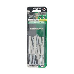 Blister de 10 chevilles Frapex M 8x60mm