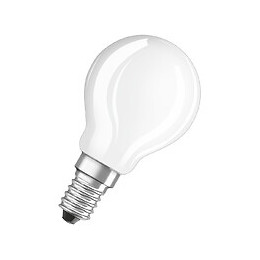 Ampoule LED retrofit sphérique 3W dépolie Lumière blanc chaud OSRAM