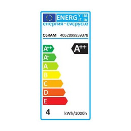 Ampoule LED retrofit depolie spherique 5W 40. Culot E27  OSRAM