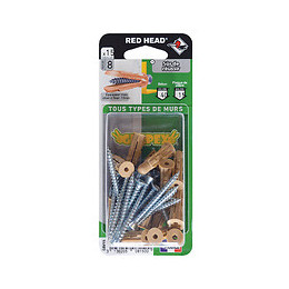 Blister de 15 chevilles Grapex 8x32mm + vis TF 5x50mm