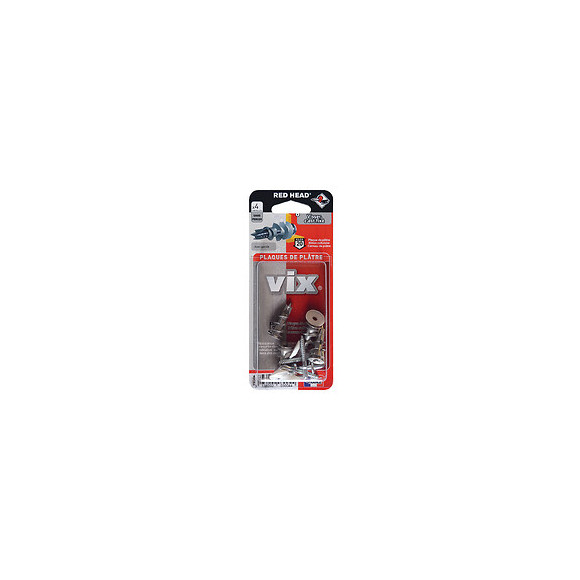 Blister de 4 chevilles Vix + gonds