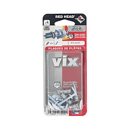 Blister de 4 chevilles Vix + gonds