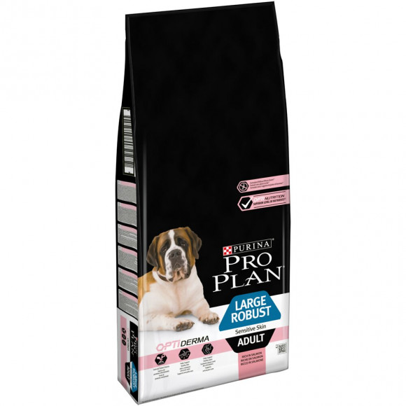 Croquettes chien Large adulte Robust Sensitive riche en Saumon 14kg