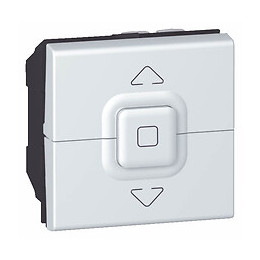 Poussoir pour commande centralisée volets roulants Mosaic 2 modules