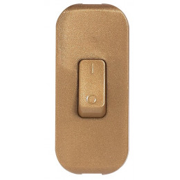 Interrupteur à bascule à touche de couleur vieil or