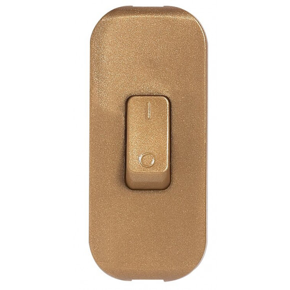 Interrupteur à bascule à touche de couleur vieil or