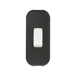 Interrupteur à bascule à touche luminescente noir