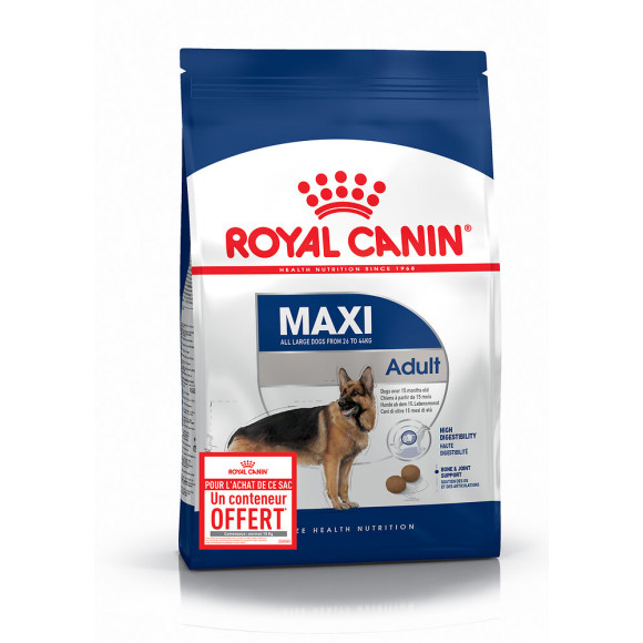 Croquettes chien SIZE HEALTH NUTRITION MAXI ADULT 15KG