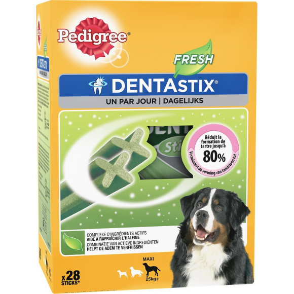 Friandise soin dentaire PEDIGREE DentaStix fresh grand chien 28 sticks