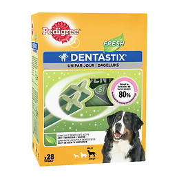 Friandise soin dentaire PEDIGREE DentaStix fresh grand chien 28 sticks