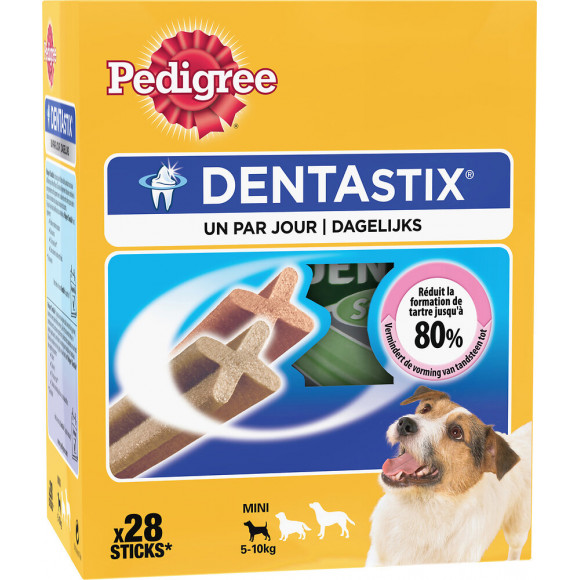 Friandises soin dentaire PEDIGREE DentaStix petit chien 28 sticks