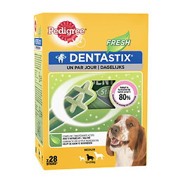 Friandise soin dentaire PEDIGREE DentaStix fresh chien moyen 28 sticks