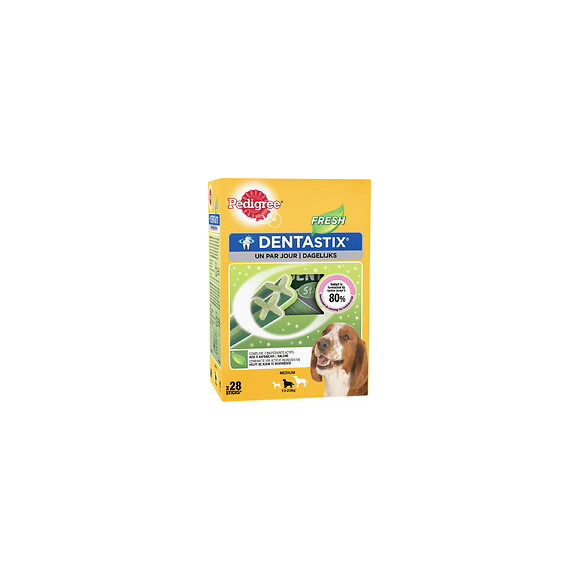 Friandise soin dentaire PEDIGREE DentaStix fresh chien moyen 28 sticks
