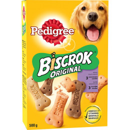 Biscuits pour chiens PEDIGREE Biscrok Original 3 variétés 500 gr