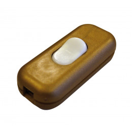 Interrupteur à bascule unipolaire luminescent or