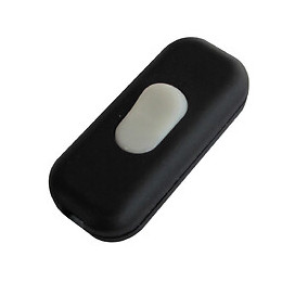 Interrupteur à bascule unipolaire luminescent noir