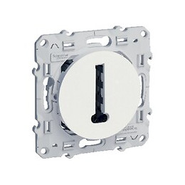  Prise téléphone conjoncteur T Odace Blanc 