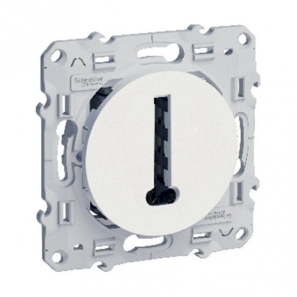  Prise téléphone conjoncteur T Odace Blanc 